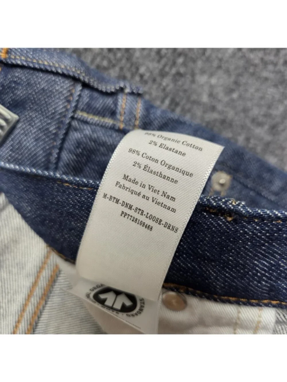 Everlane Selvedge Loose Straight Jeans Mens 32x30 Indigo Rinse Organic Cotton
